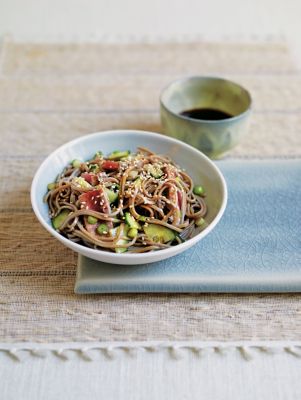 Tuna Soba Noodles With Ponzu Dressing