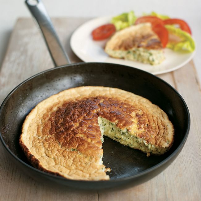 Tarragon & Cheddar Cheese Soufflé Omelette