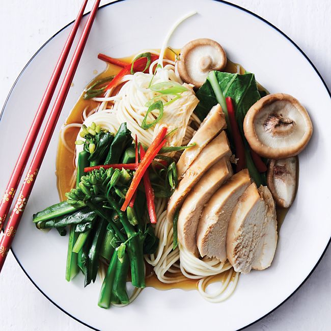 Soy Sauce Chicken With Noodles 