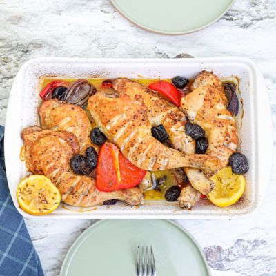 Spiced Chicken, Prune & Lemon Bake