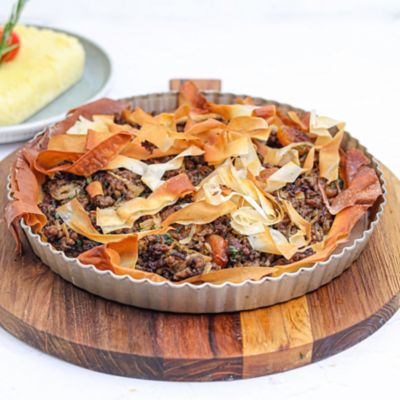 Spiced Lamb & Apricot Filo Pie