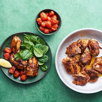 Spiced chicken with roast tomato salsa