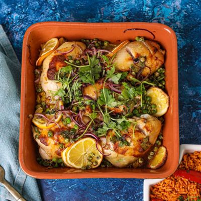 Spicy Chicken & Rice Traybake