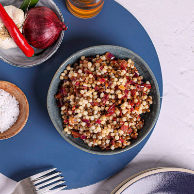 Spicy Couscous with Lentils