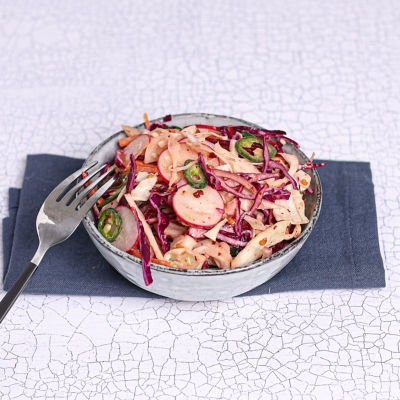 Spicy Dairy Free Coleslaw