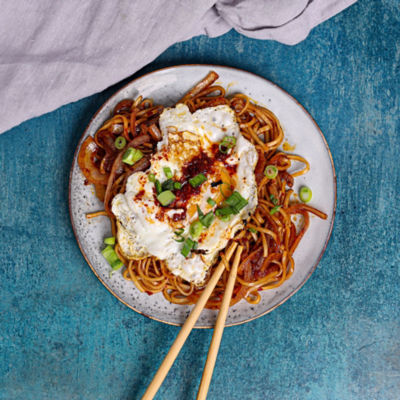 Spicy Egg Fried Noodles