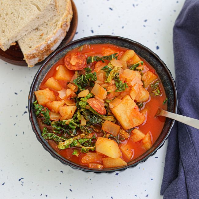 Spicy Portuguese Cabbage Soup
