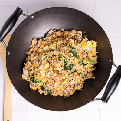 Spinach & Egg Fried Rice