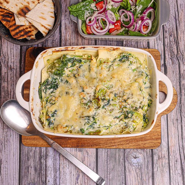 Spinach, Zucchini & Ricotta Lasagna