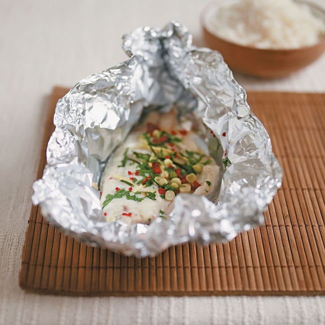 Steamed Sea Bream With Asian Flavours