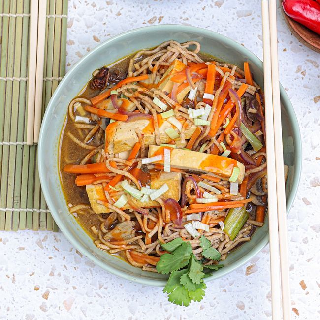 Sticky Tofu & Vegetable Ramen