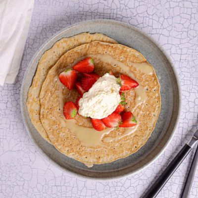 Strawberry & White Chocolate Crêpe