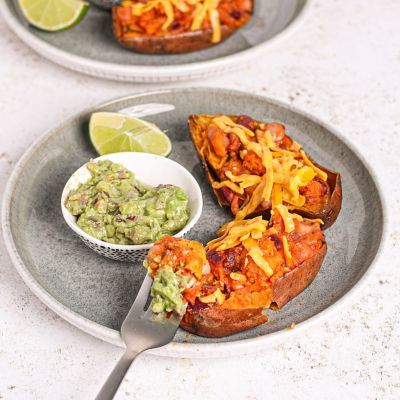 Stuffed Sweet Potato Skins