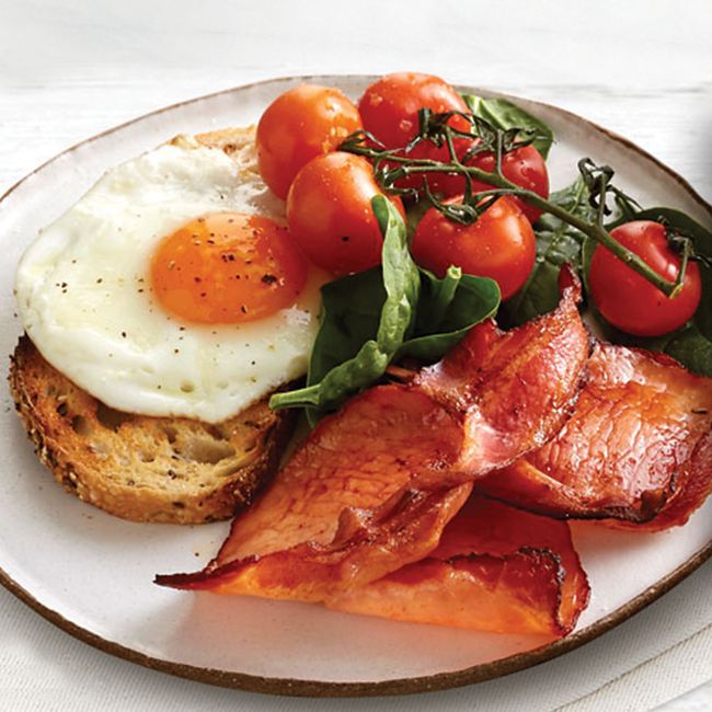 Sunny Side Up Eggs & Bacon