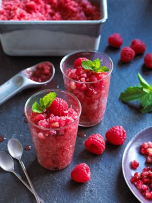 Pomegranate & Raspberry Granita