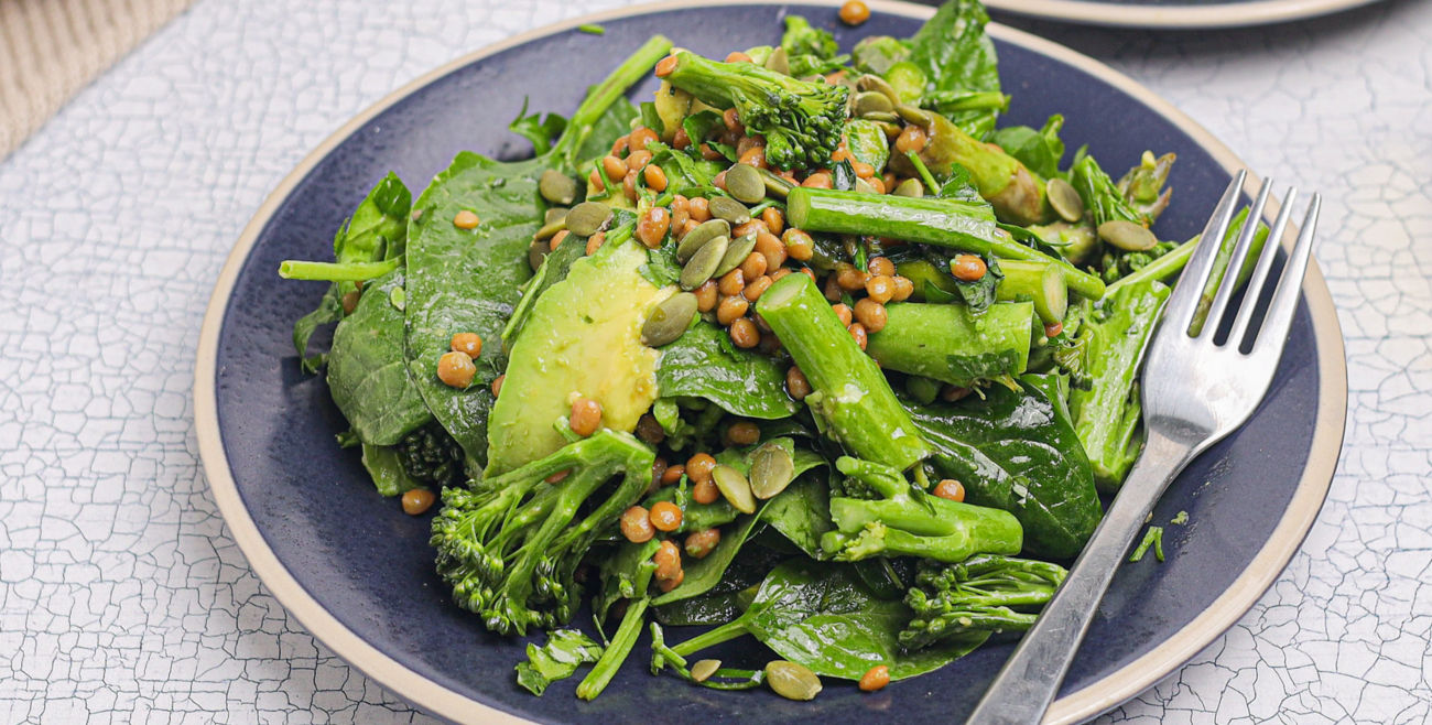 Super Green Lentil Salad Recipe