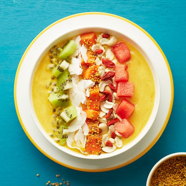 Tasty Tropical Fruit Smoothie Bowl