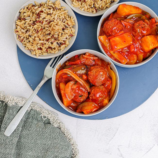 Sweet & Sour Vegan Meatballs