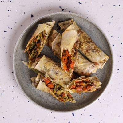 Sweet Potato & Cabbage Spring Rolls