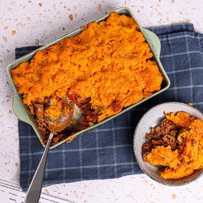 Traditional Sweet Potato Shepherds Pie