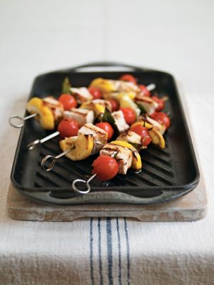 Lemon & Tomato Swordfish Kebabs