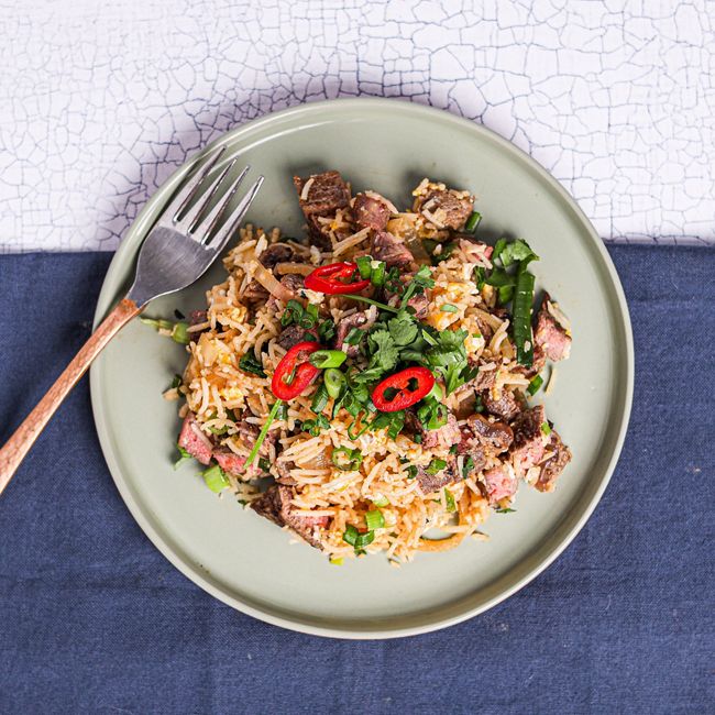 Szechuan Fried Rice with Egg & Beef