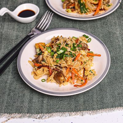 Szechuan Fried Rice with Halloumi & Carrot