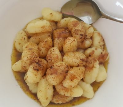 Cinnamon butter gnocchi