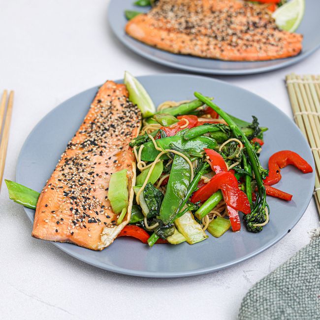 Teriyaki Trout with Sesame & Lime