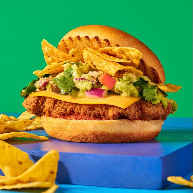 Tex Mex Fried Chicken Burger