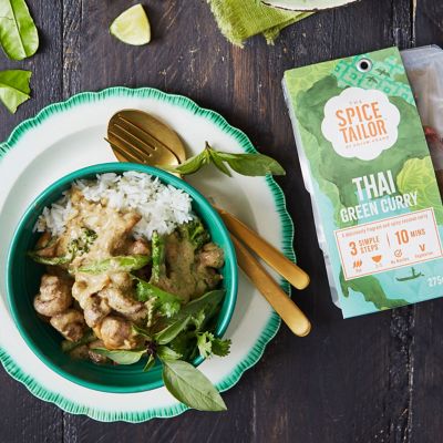 Thai Green Curry With Chicken And Asian Vegetables
