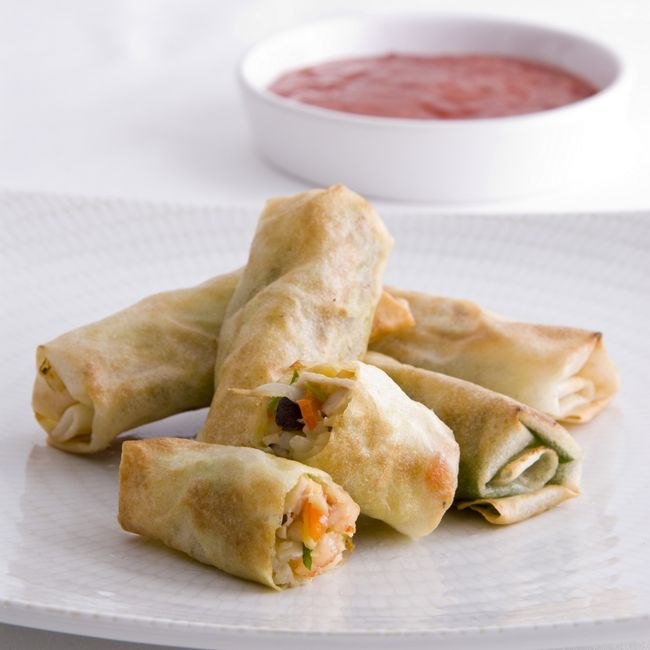 Prawn & Mushroom Spring Rolls