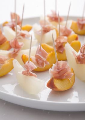 Melon & Nectarines With Parma Ham