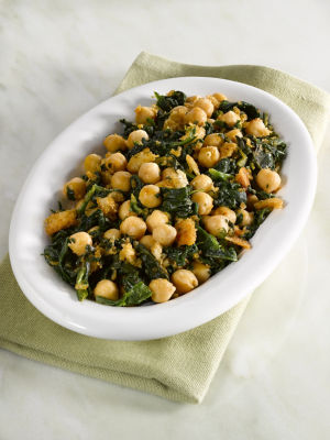 Chickpeas With Spinach