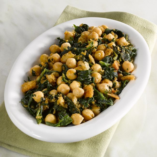 Chickpeas With Spinach