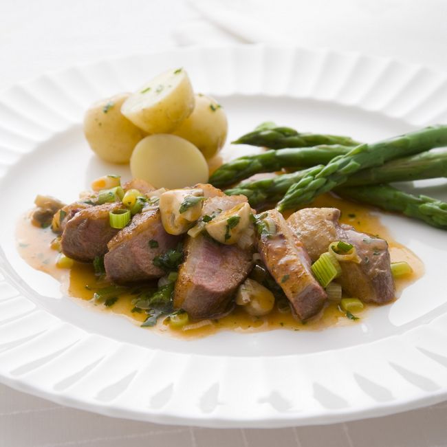 Duck Breasts With Mushroom Sauce