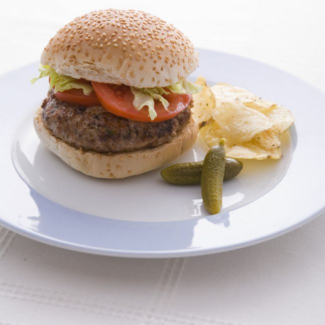 Garlicky Turkey Burgers