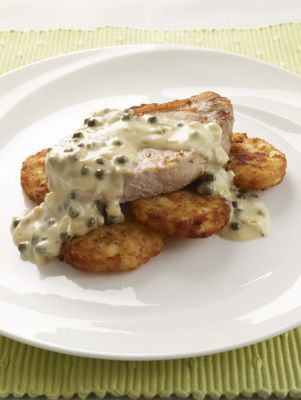 Pork Chops With Green capsicumcorn Sauce