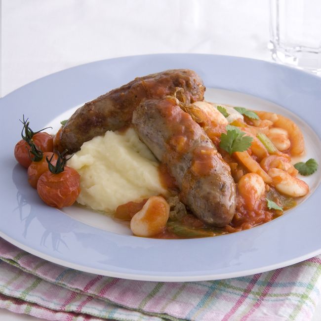 Sausages With Lima Beans