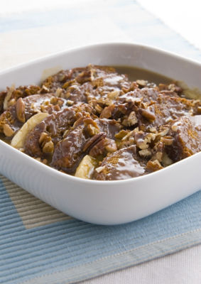 Quick Sticky Toffee & Banana Pudding