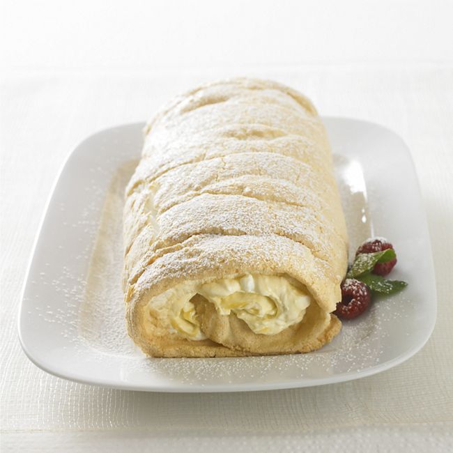 Classic Lemon Meringue Roulade