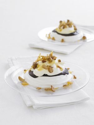 Lemon & Praline Meringues