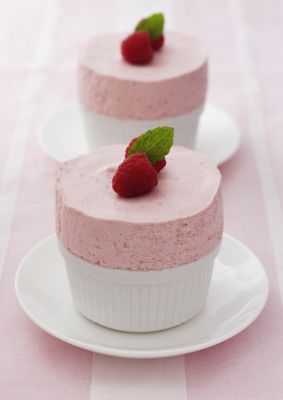 Cold Raspberry Soufflés