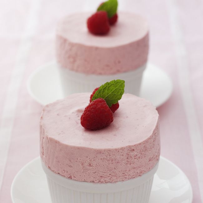 Cold Raspberry Soufflés