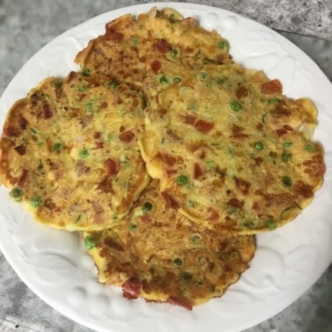 Bacon and Veggie Pancakes