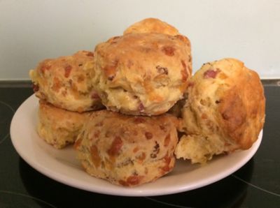 Cheese and Ham Scones