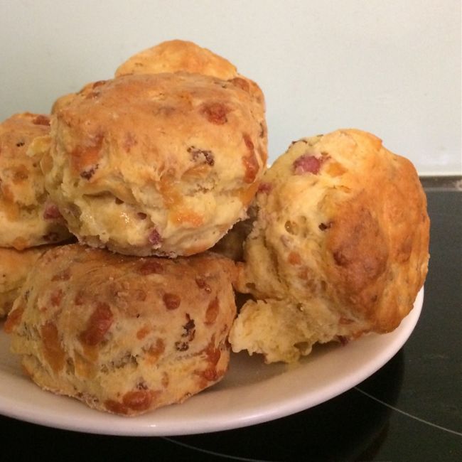 Cheese and Ham Scones