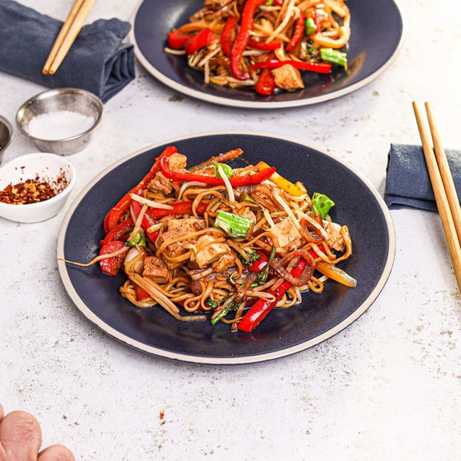 Tofu Noodle Stir Fry