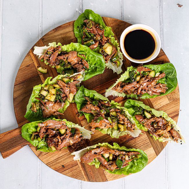 Torn Duck Lettuce Wraps