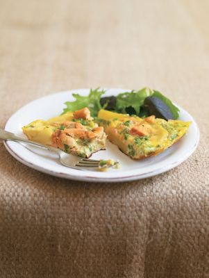 Salmon, Pea And Dill Tortilla